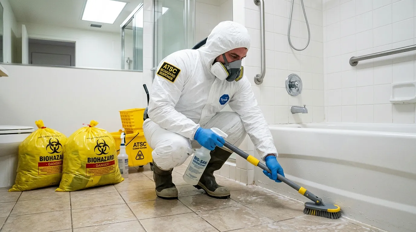 Decontamination equipment deployed for Blood Cleanup in Upper Alton